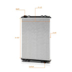 Aluminum Core 2-Row Cooling Radiator for Freightliner FL60 FL70/M2 106 112 (1996–2007)
