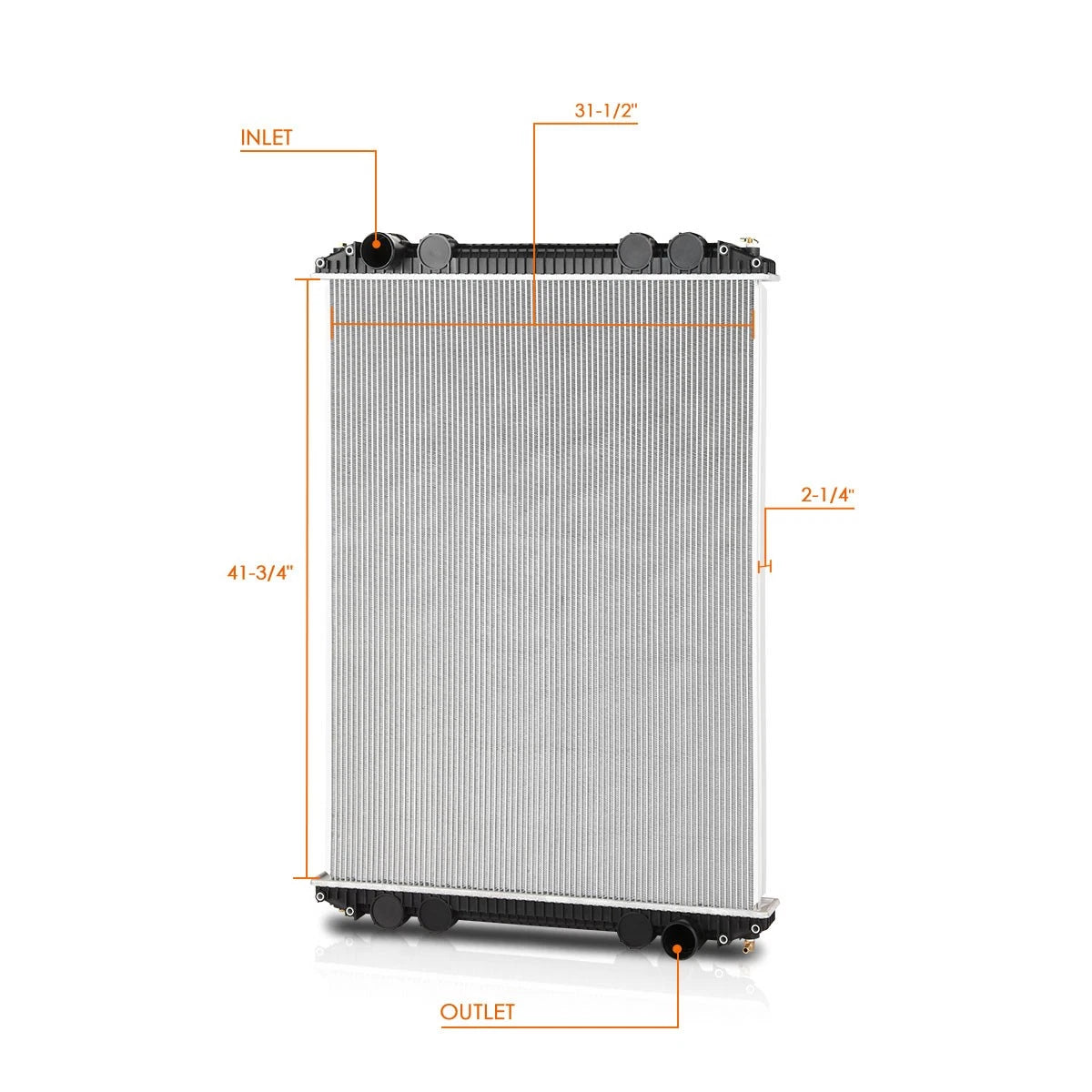 Aluminum Core 2-Row Cooling Radiator for Freightliner FL60 FL70/M2 106 112 (1996–2007)