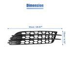 Pair Front Fog Light Mesh Grill Cover for Audi A6 C7 (2012–2015)