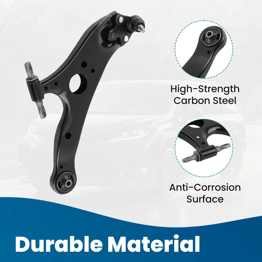Front Lower Control Arm with Ball Joint for Toyota Sienna (2011–2020) Passenger Side
