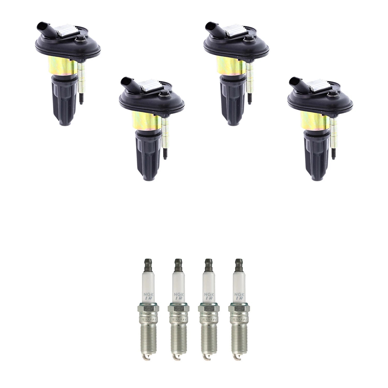 Set of 4 Ignition Coils & NGK Iridium Spark Plugs for Canyon Colorado (2004–2012)