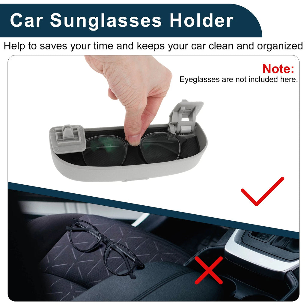 Sunglasses Case for Mercedes-Benz E Class (2017–2023) Eyeglasses Holder Grey