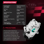 AC Compressor with Clutch for Hyundai Elantra (2016–2017) & Kia Forte (2014–2016)
