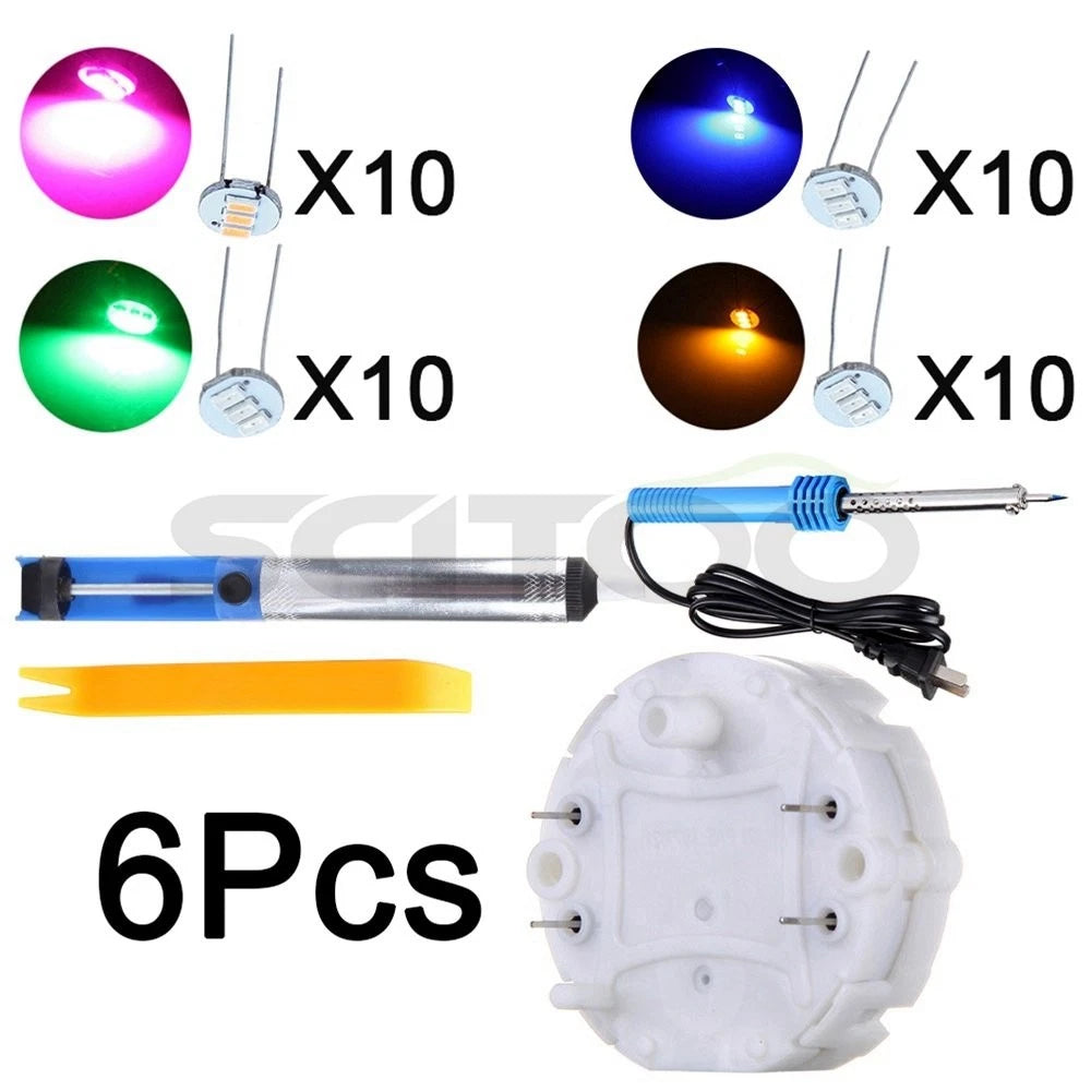 Set of 4 T10 Blue Halogen Bulbs for Chevrolet (W5W 168 194)