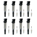 Set of 8 Ignition Coils & NGK Iridium Spark Plugs for BMW 550i V8 (2011–2017)