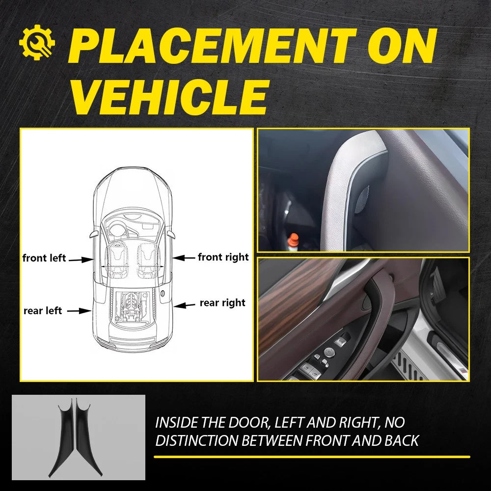 Front Side Inner Door Handle Pull Cover for BMW X3 X4 (2019-2024)