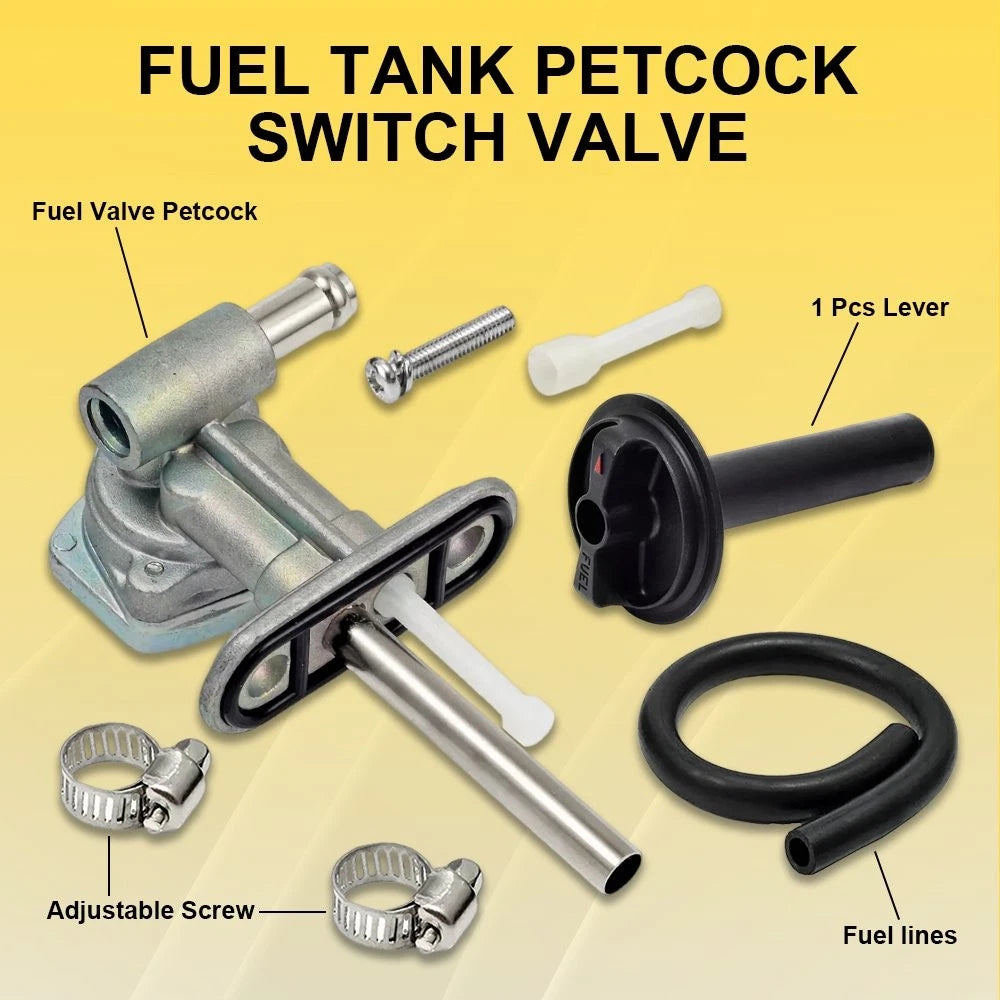 Fuel Valve Petcock with Lever for Yamaha Kodiak 400 4x4 (2000–2006)