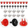 10x Engine Undertray Cover Screw Bolt Nut Clamp Kit for Ford