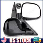 Set of 2 Manual Side View Mirrors for Chevy S10 Blazer S10 Pickup