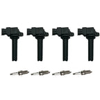 Set of 4 Ignition Coils & Iridium Spark Plugs for Saab 9-3 (2004–2011)