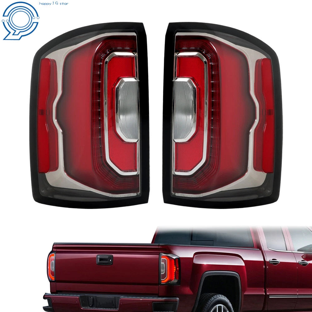 Set of 2 LED Tail Lights for GMC Sierra (2016-2018)