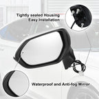 3 Pin Left Side Exterior Door Mirror Assembly for Toyota Corolla (2020–2022)