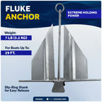 7 Lb Fluke Anchor for Slip-Ring Hot Dipped Galvanized Steel