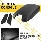 Set of 3 Center Console Cover Front Door Panels for Honda Accord