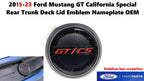 Rear Trunk Deck Lid Emblem Nameplate for Ford Mustang GT (2015–2023)