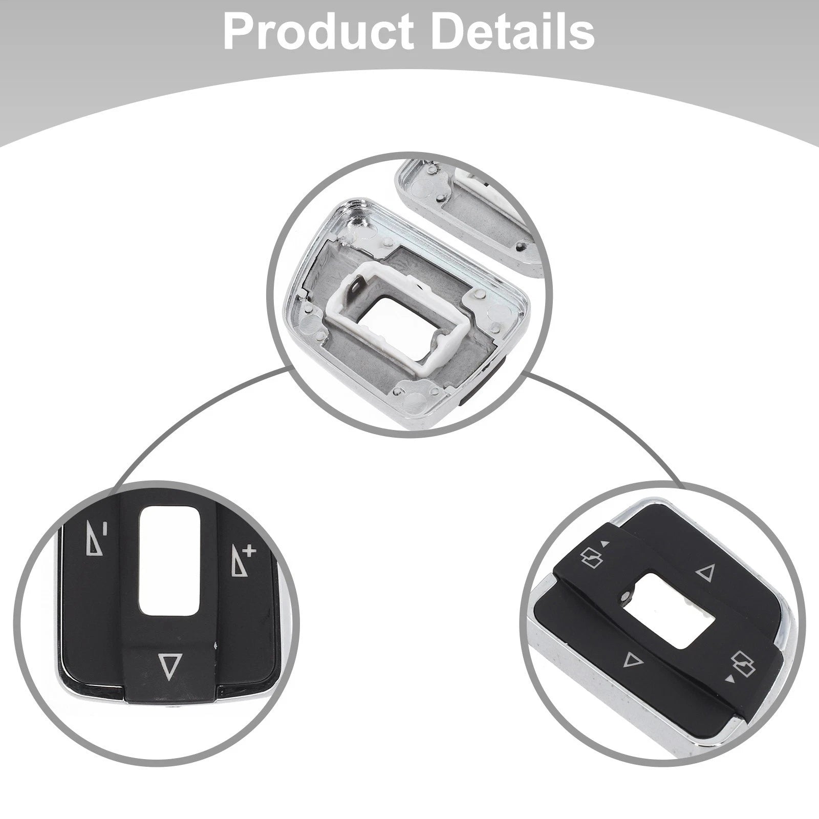 Steering Wheel Volume Switch Button Trim Cover for Volkswagen Passat B7 (2011–2014)