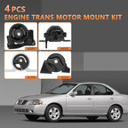 Set of 2 Engine Motor & Trans Mounts for Nissan Sentra (2000–2006)