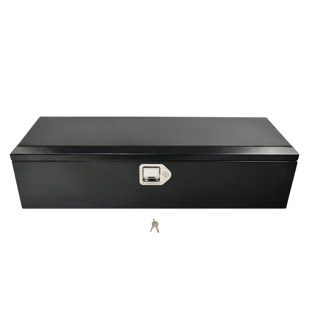 Tool Box for Pickup Truck (39"x13"x10") - Black Steel with Lock & Key