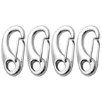 2" Snap Hook Set of 4, 316 Stainless Steel for Sailboat