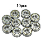 Set of 10 Skateboard Bearings 608 ZZ Steel