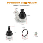 2 x Upper + Lower Arm Ball Joint Kit for Can-Am Outlander (2006–2012)