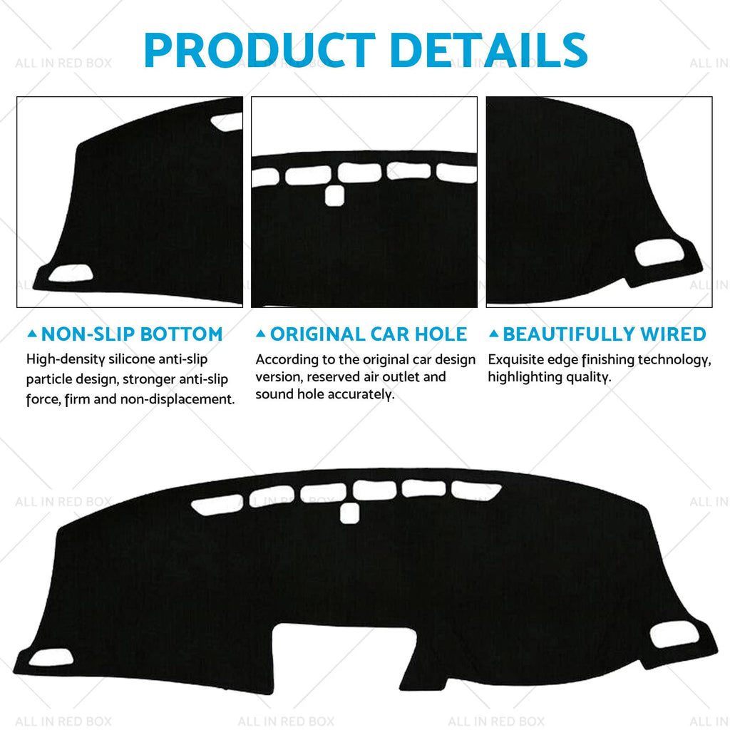 Dash Mat for Honda CR-V (2012–2017) - Non-Slip Black Cover