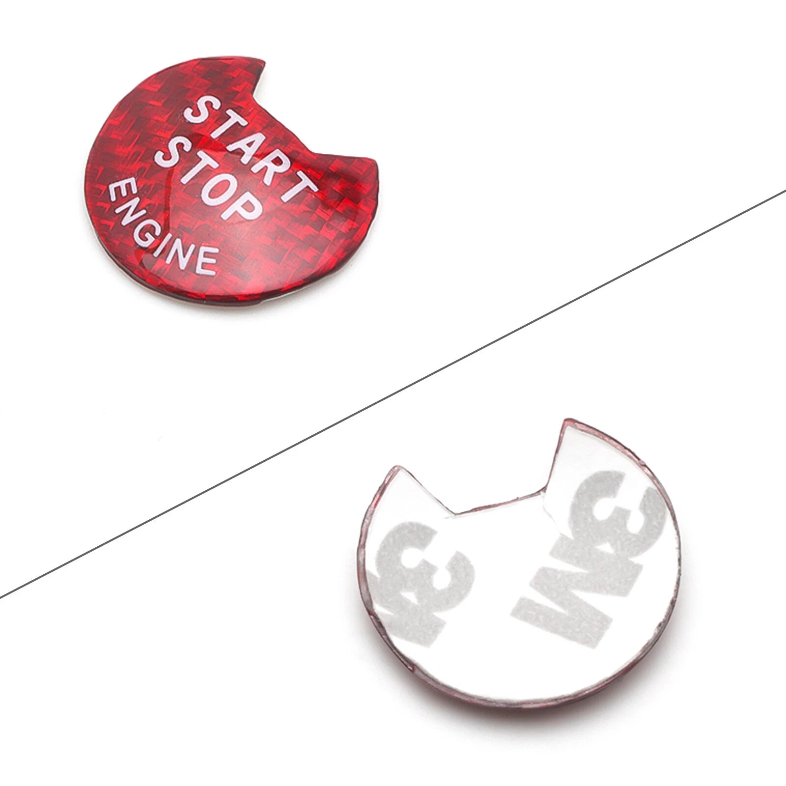 Red Inner Engine Start/Stop Switch Button Cover Trim for Nissan Altima Maxima (2019-2021)