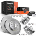 Front Brake Rotor & Pad Set with Wheel Hub & Bearing for Honda Fit (2007–2008)