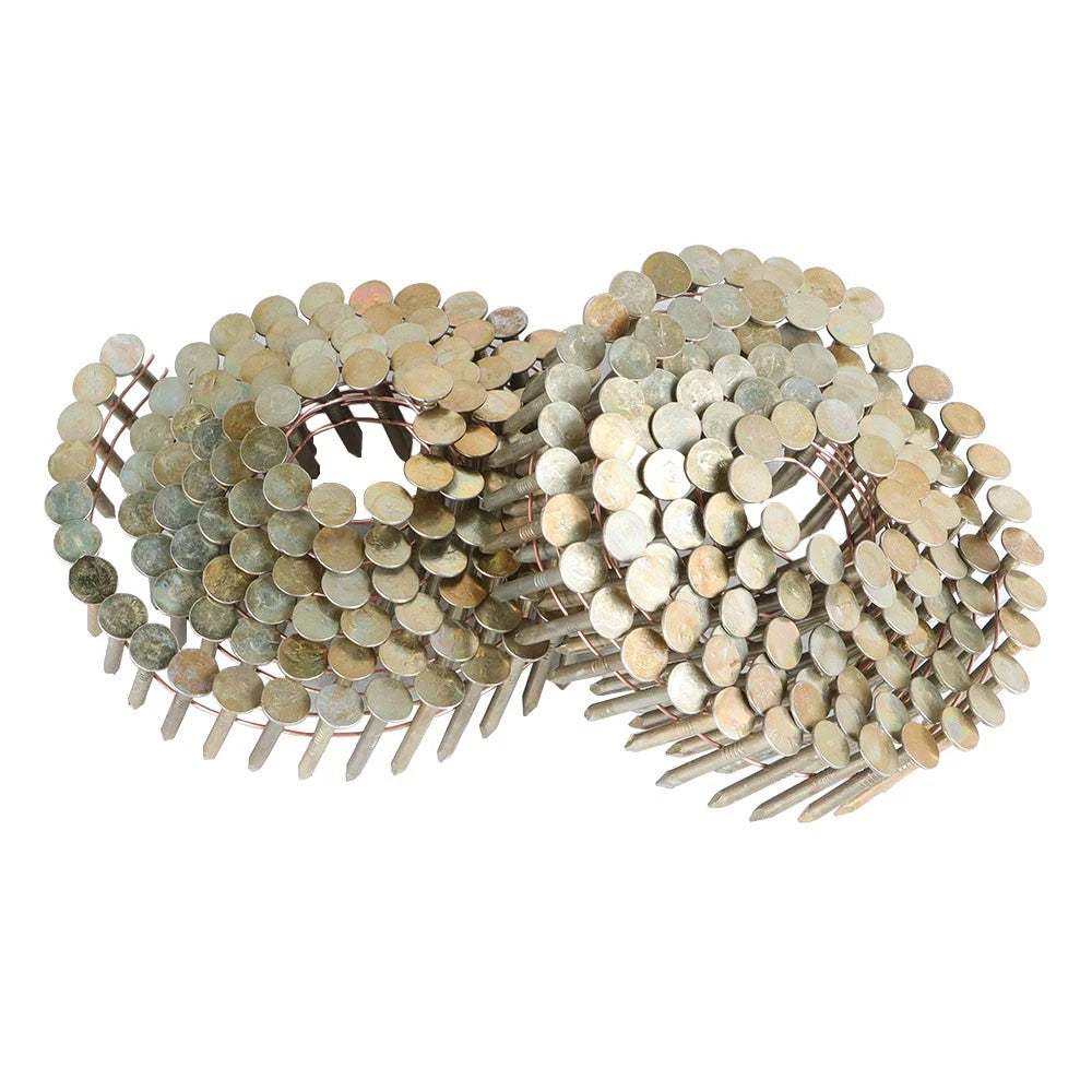 Set of 7200 Galvanized Coil Roofing Nails 1-1/4" (15 Degree)