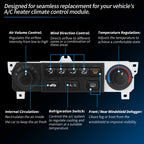 A/C Heater Climate Control Module Panel for Honda Odyssey (1998–2004) No. 599-268