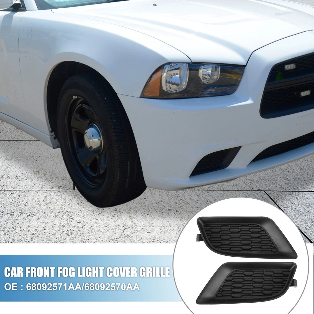 2X Front Left Right Fog Light Grille Cover for Dodge Charger (2011–2014)
