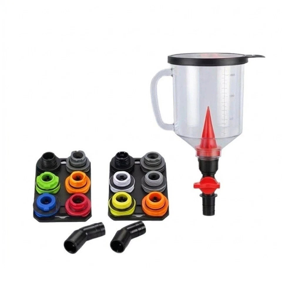 18 Piece Magnetic Oil Funnel Set for Automotive Fluid Fill Applications