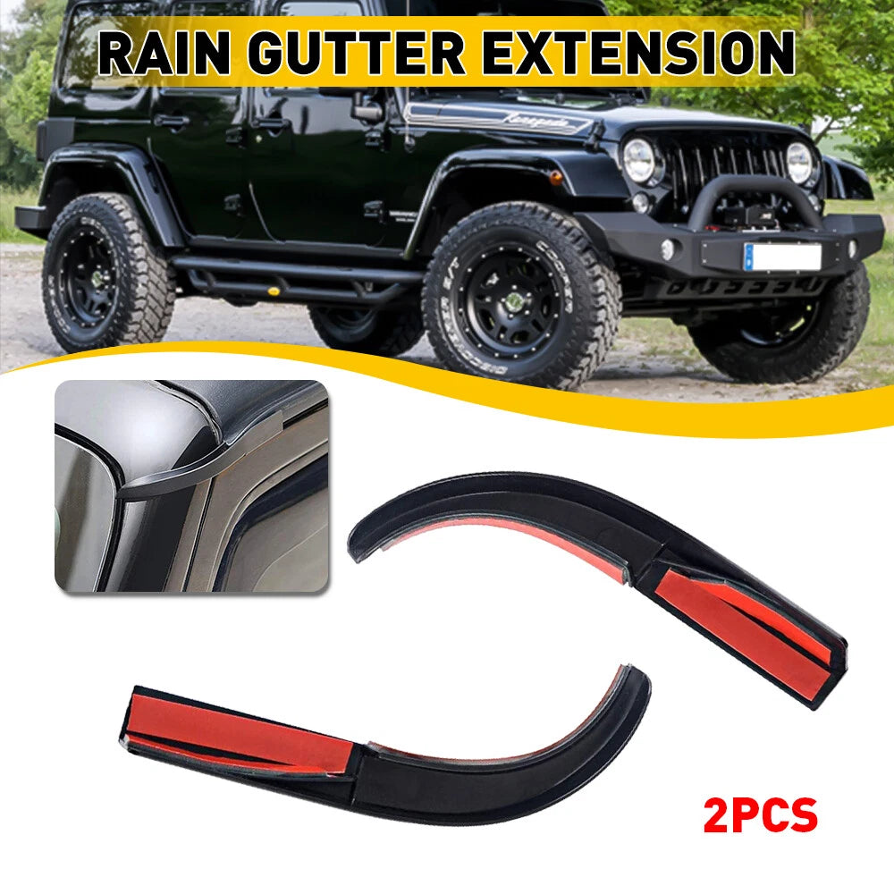 Water Rain Diverter Guard for Jeep Wrangler JKU (2007–2018)