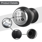 5 Speed Gear Knob for - Black + Chrome