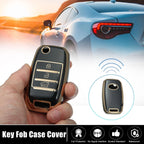 Silicone Key Fob Case Cover for KIA Sorento Carens (2013–2014) Black