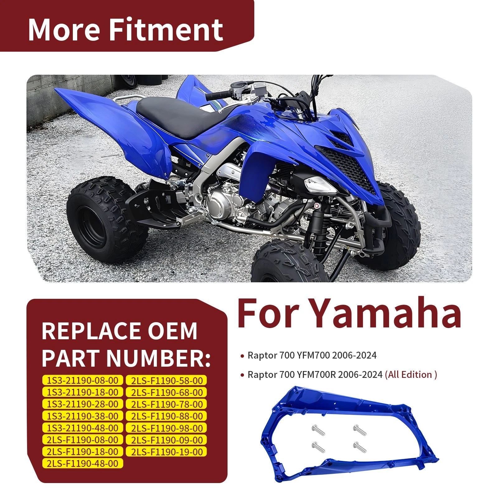 Rear Sub Frame for Yamaha Raptor 700R (2006-2024)