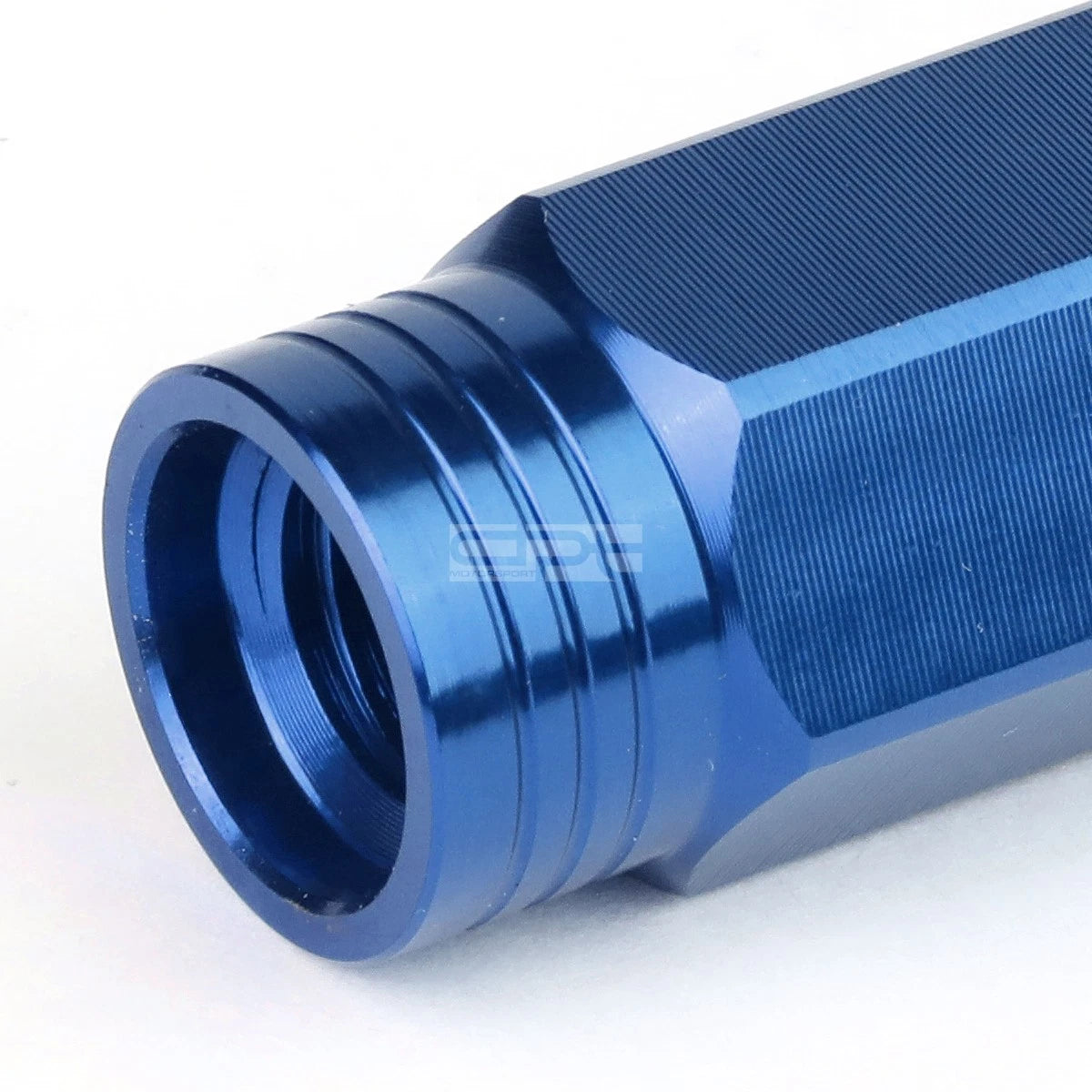 20 PCS Open End M12x1.5 90mm Tall Blue Aluminum Lug Nuts + Adapter