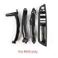 4pcs Carbon Fiber Window Switch Panel Handle Kit for RHD Cars