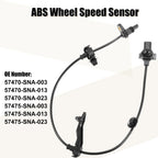 2 x ABS Wheel Speed Sensors for Honda Civic (2006)