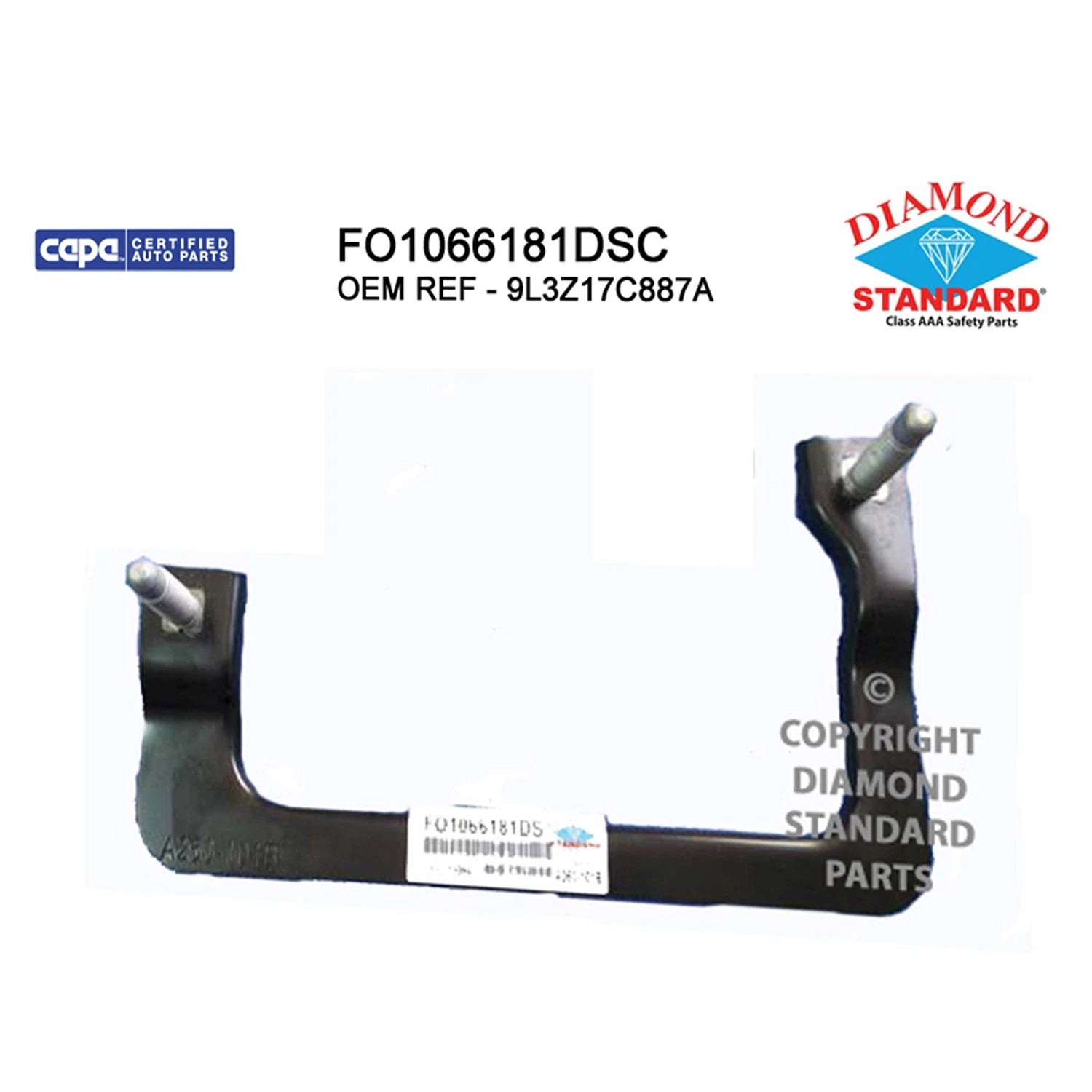 Replacement Steel Front Driver Side Bumper Mounting Bracket for Vehicles (2005–2018)