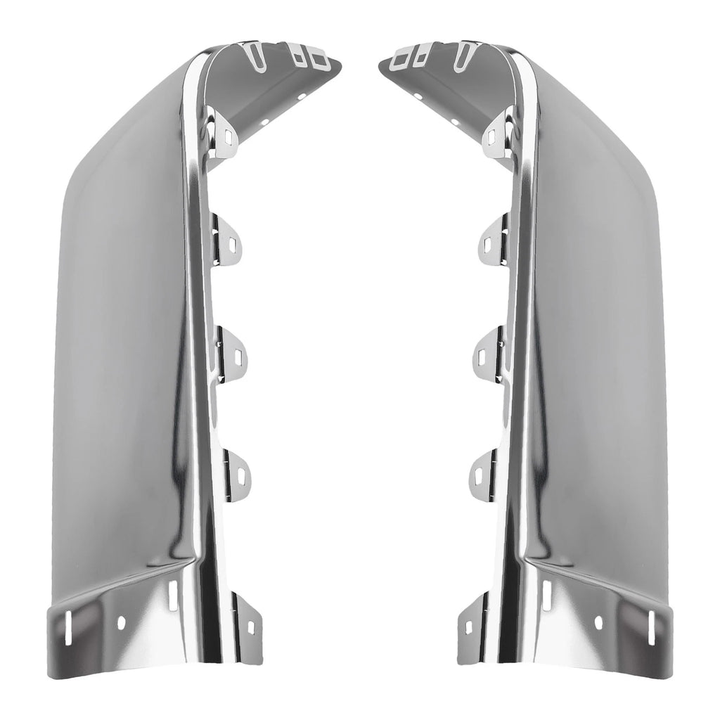 Set of 2 Chrome Rear Bumper Ends for Silverado 1500 WT (2007-2013)