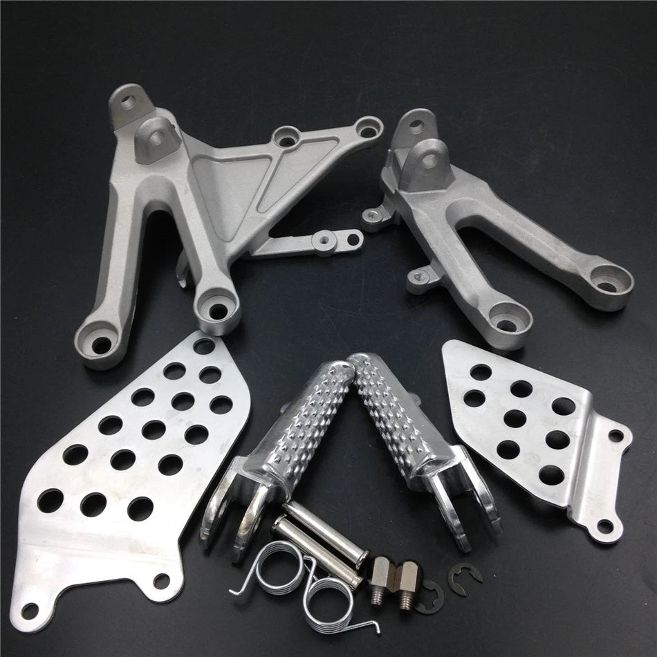 Foot Peg for Honda CBR1000RR (2004–2007) - Silver Front Rider Bracket