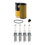 Wix Engine Oil Filter & NGK Spark Plugs Set for Audi A3 A4 A6 TT Quattro Golf S3 Q7