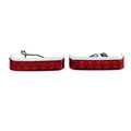 Chrome Saddlebag Run Brake Tail Light for Harley Touring Street Glide (2009-2023)