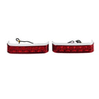 Chrome Saddlebag Run Brake Tail Light for Harley Touring Street Glide (2009-2023)