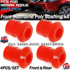 Set of 4 Front & Rear Poly Bushing Kit for Nissan Rogue (2008–2020)