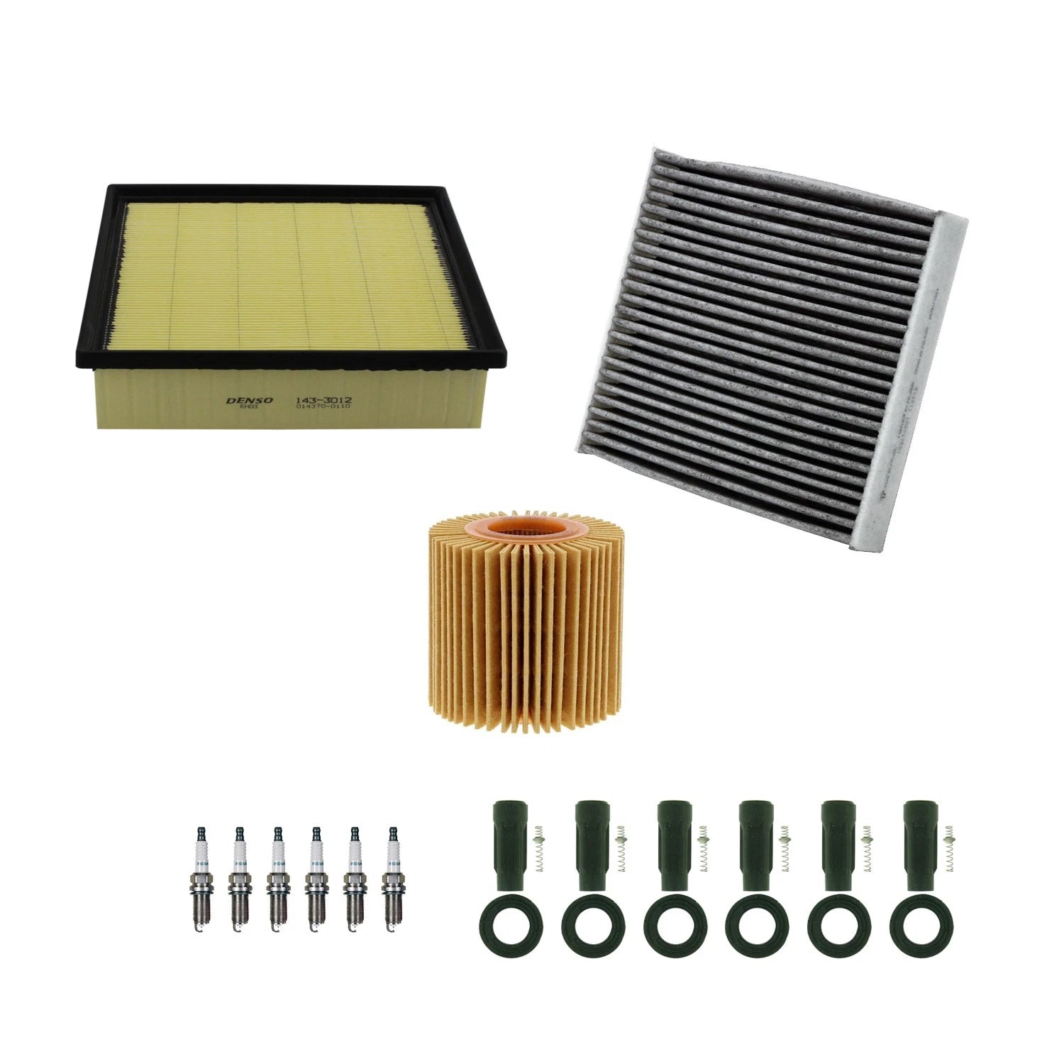 Tune Up Kit with NGK 6 Spark Plugs & Boots for ES350 Highlander (2007–2019)