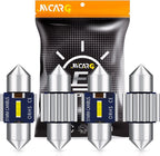Set of 4 LED Festoon Bulbs for Universal Interior Dome Map License Light (31mm)