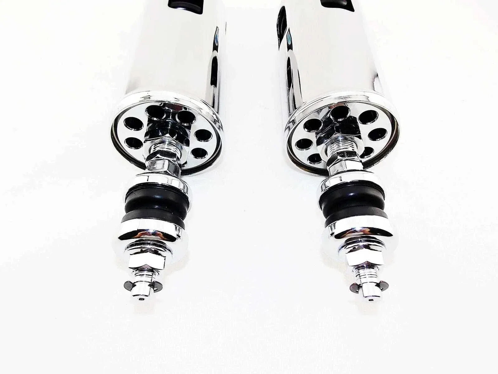 Chrome Rear Shock Absorbers for Harley Davidson FXSTB Softail Night Train (00-06)