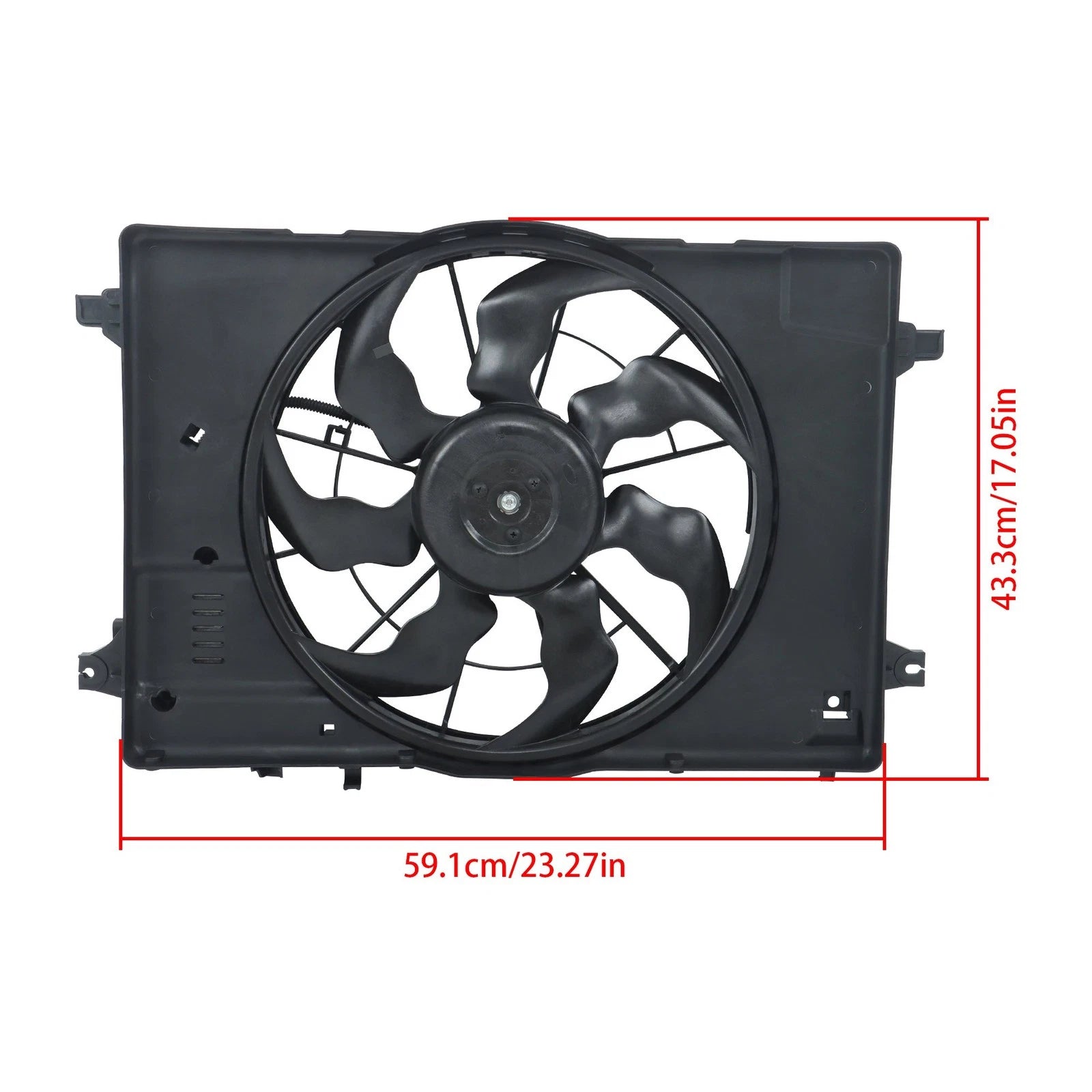 Radiator Cooling Fan with Module 25380G2000 for Hyundai Ioniq Kia Niro (2017–2022)